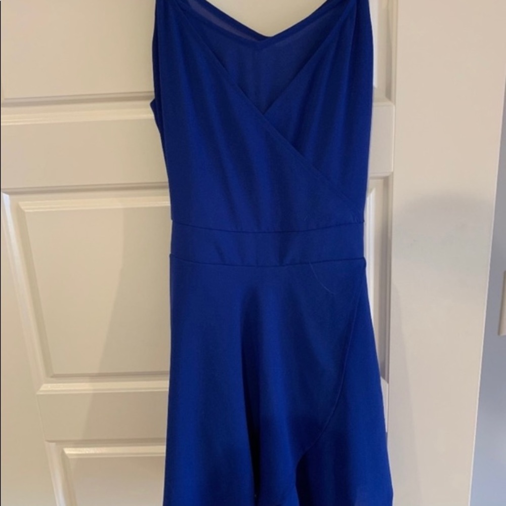 Express Cobalt Blue Shorts Romper. Gently used. - Picture 2 of 5